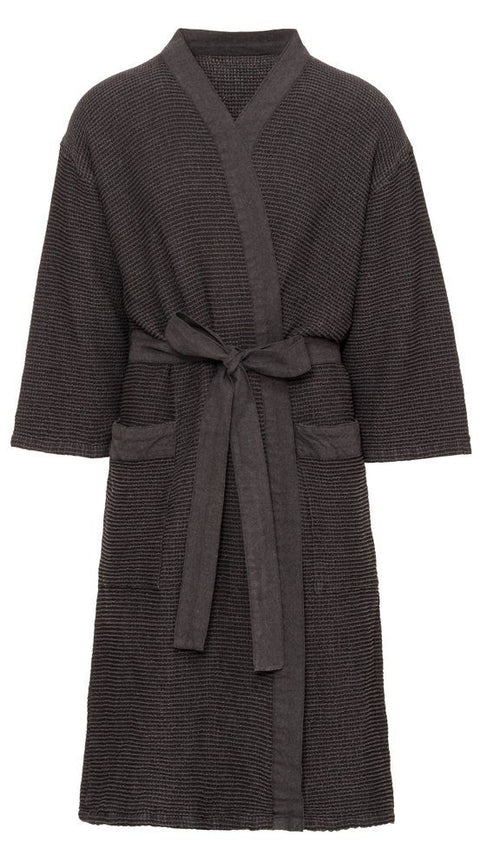 Rento Kenno unisex sauna badjas donkergrijs - L/XL