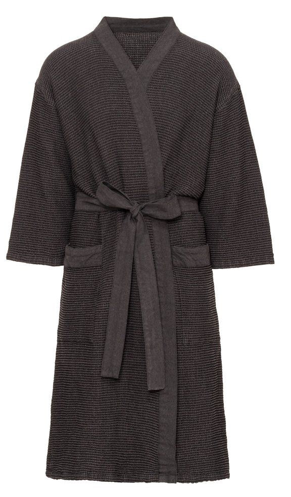 Rento Kenno unisex sauna badjas donkergrijs - L/XL
