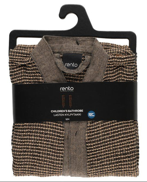 Rento Kenno kinderen sauna badjas bruin - S/M