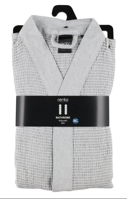 Rento Kenno unisex sauna badjas lichtgrijs - S/M