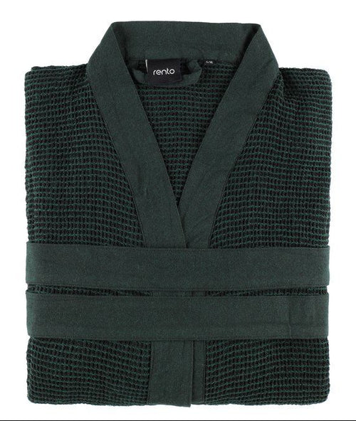 Rento Kenno unisex sauna badjas donkergroen - L/XL