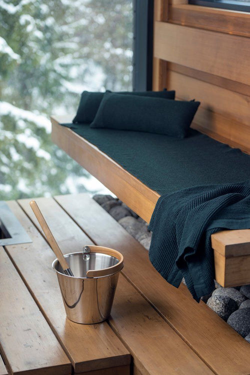 Rento Kenno sauna seat cover 160 x 60 cm - donkergroen