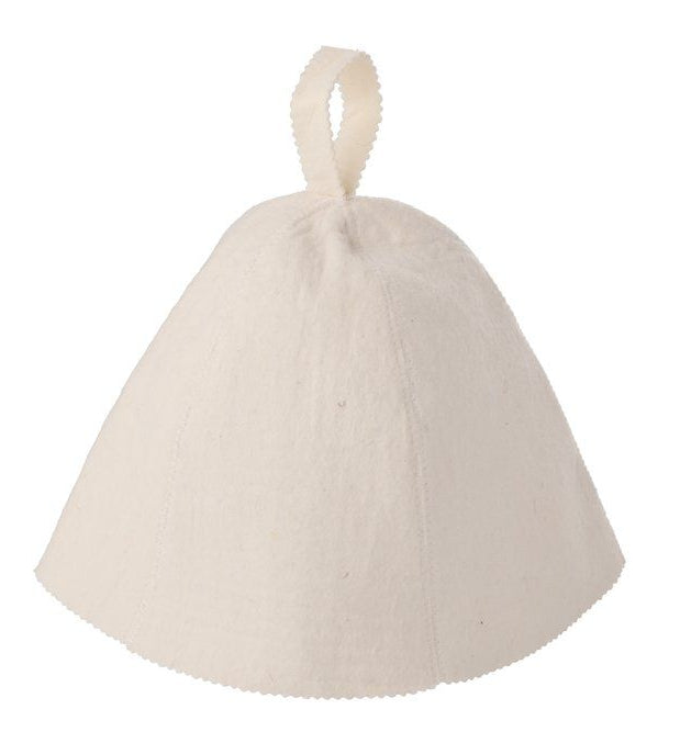 4Living vilt sauna muts - wit