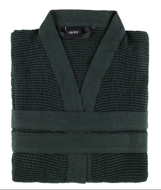Rento Kenno unisex sauna badjas donkergroen - S/M
