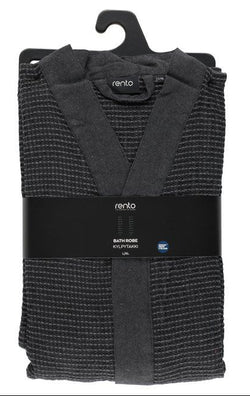 Rento Kenno unisex sauna badjas donkergrijs - L/XL