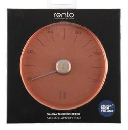 Rento aluminium sauna thermometer - Koper