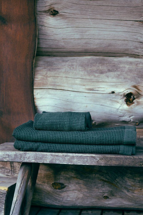 Rento Kenno sauna handdoek 90 x 180 cm - donkergroen