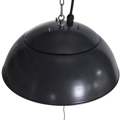 Bordeaux (43 cm) 1500 Watt terrasverwarmer - Carbon Black bovenaanzicht