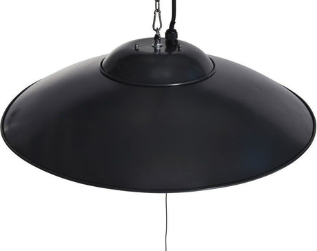 Bordeaux (60 cm) 2000 Watt terrasverwarmer - Carbon Black bovenaanzicht