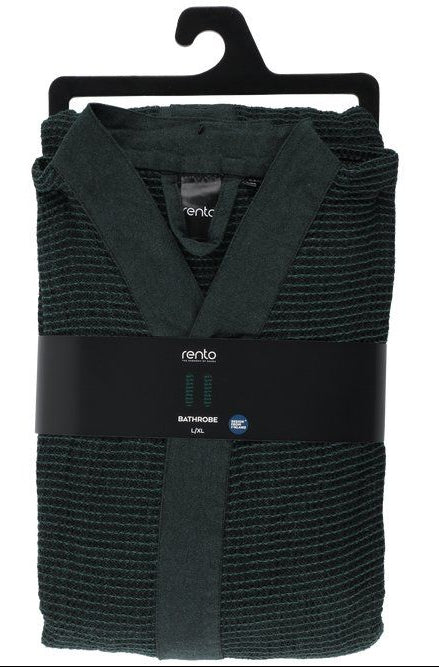 Rento Kenno unisex sauna badjas donkergroen - L/XL