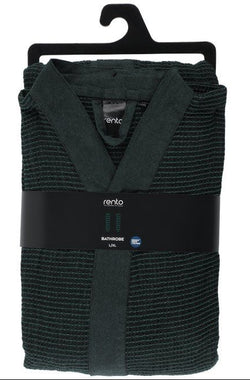 Rento Kenno unisex sauna badjas donkergroen - L/XL
