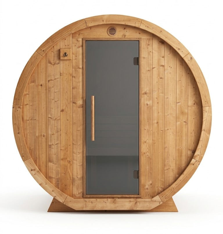 Vuren thermowood barrel sauna 245 cm