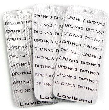 DPD 3 tabletten (100 stuks) voor handmatige watertesters