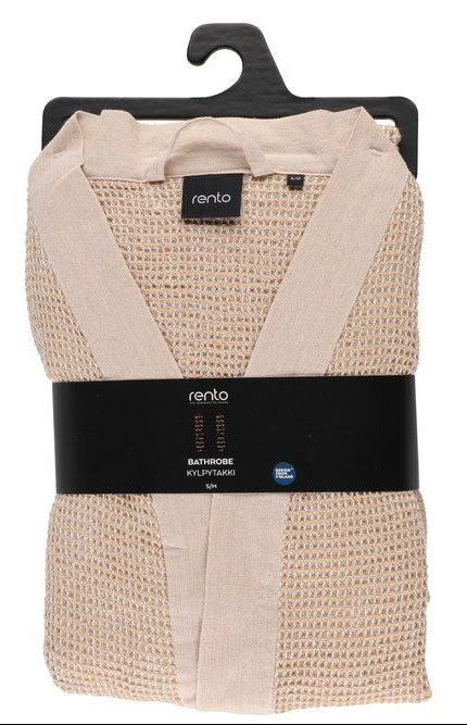 Rento Kenno unisex sauna badjas beige - S/M