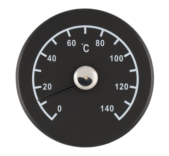 4Living sauna thermometer rond - pine (zwart)