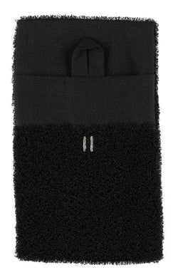 Rento Linen Terry washand 14 x 24 cm - zwart