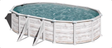 Gre Nordic stalen zwembad set - 509 x 300 x 130 cm