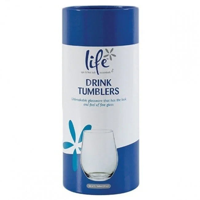 Spa Life kunststof waterglazen (2 stuks)