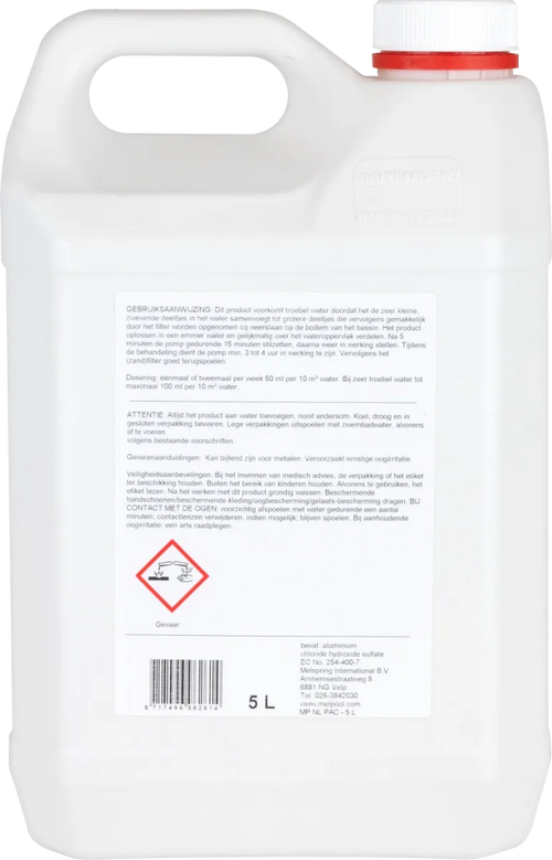 Melpool PAC vloeibaar vlokmiddel - 5 liter