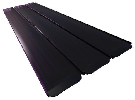 Polycarbonaat solar zwembad lamellen - violet black (per m2)