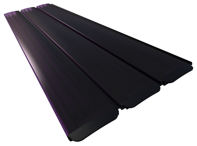 Polycarbonaat solar zwembad lamellen - violet black (per m2)