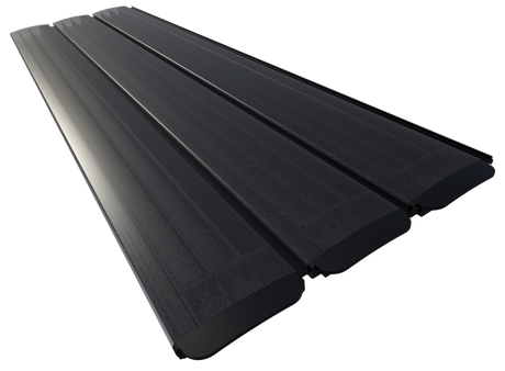 Polycarbonaat solar zwembad lamellen - grafiet (per m2)