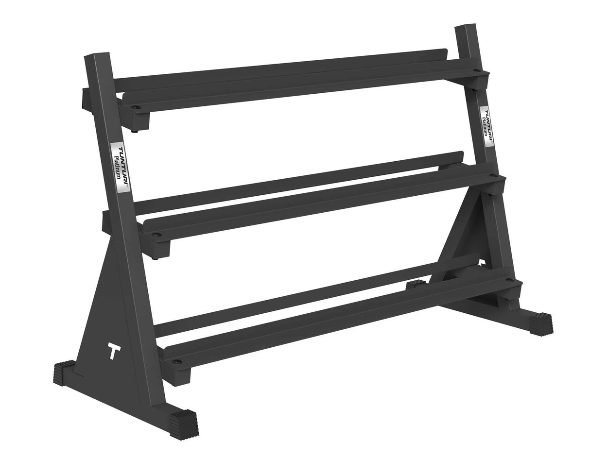 Tunturi Platinum Hex Rubber Dumbbell Rek