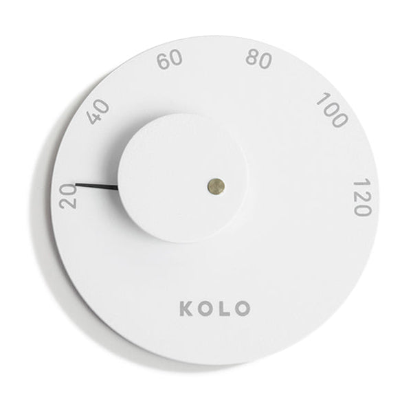 KOLO Mittari 2 aluminium sauna thermometer - wit
