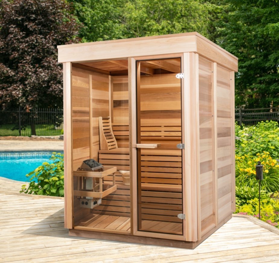 Pure Cube Outdoor sauna 173 x 173 cm kopen? - Rhodos-shop.nl