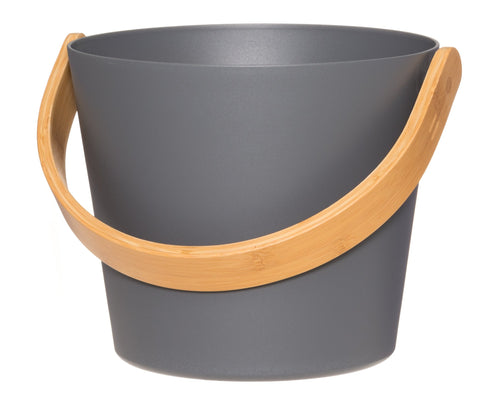 Rento aluminium sauna emmer (5 liter) met handvat - Grijs