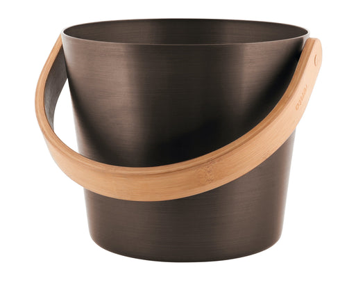 Rento aluminium sauna emmer (5 liter) met handvat - Donker Bruin