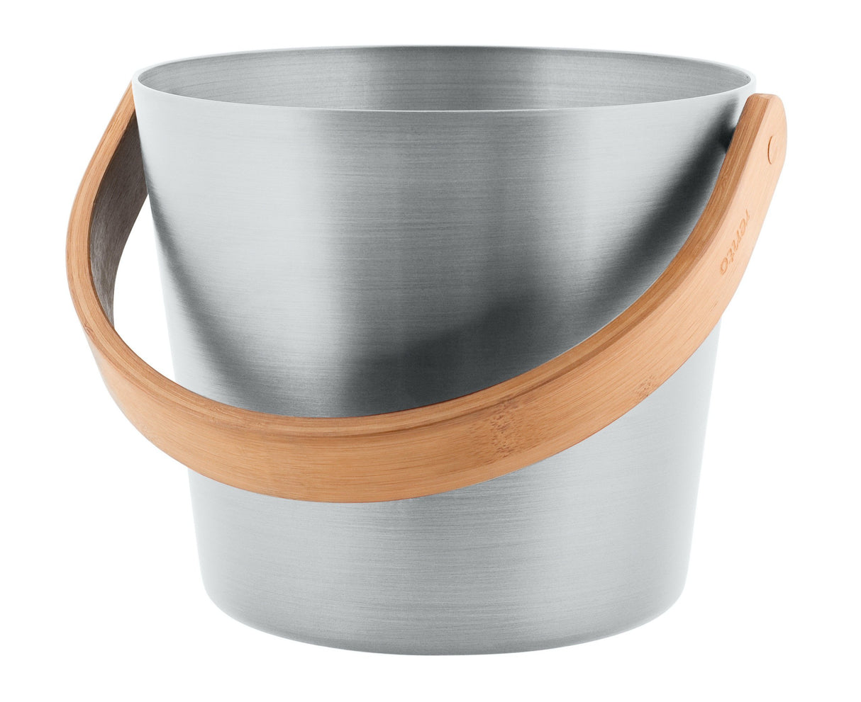 Rento aluminium sauna emmer (5 liter) met handvat - Zilver