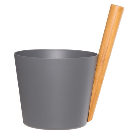Rento aluminium sauna emmer (5 liter) met staafgreep - Grijs