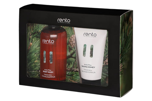 Rento cadeauset - Arctic Pine bodywash en sauna honey 
