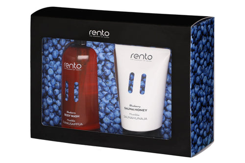 Rento cadeauset - Blueberry bodywash en sauna honey