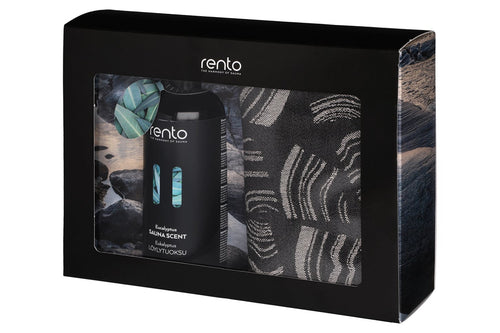 Rento cadeauset - Eucalyptus saunageur en 2 handdoeken