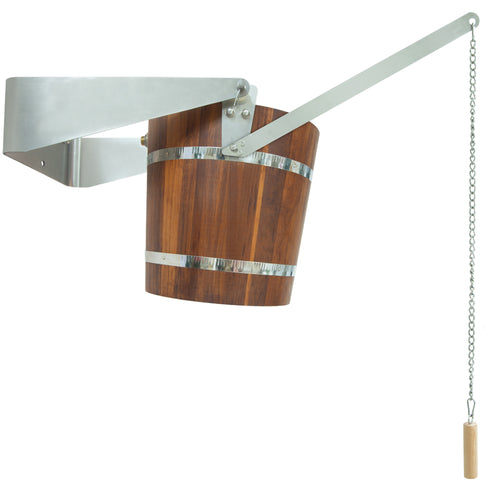 Sauna stortemmer 18 liter met bevestigingsbeugel - thermowood