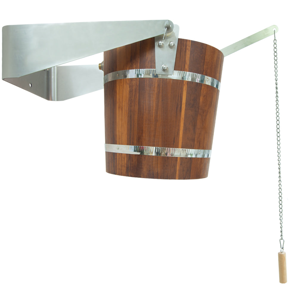 Sauna stortemmer 18 liter met bevestigingsbeugel - thermowood