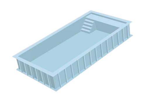 Solpool polypropyleen zwembad 600 x 300 x 150 cm incl. lamellen afdekking