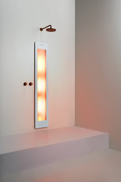 Sunshower Plus L White inbouw/opbouw (infrarood/UV-licht)