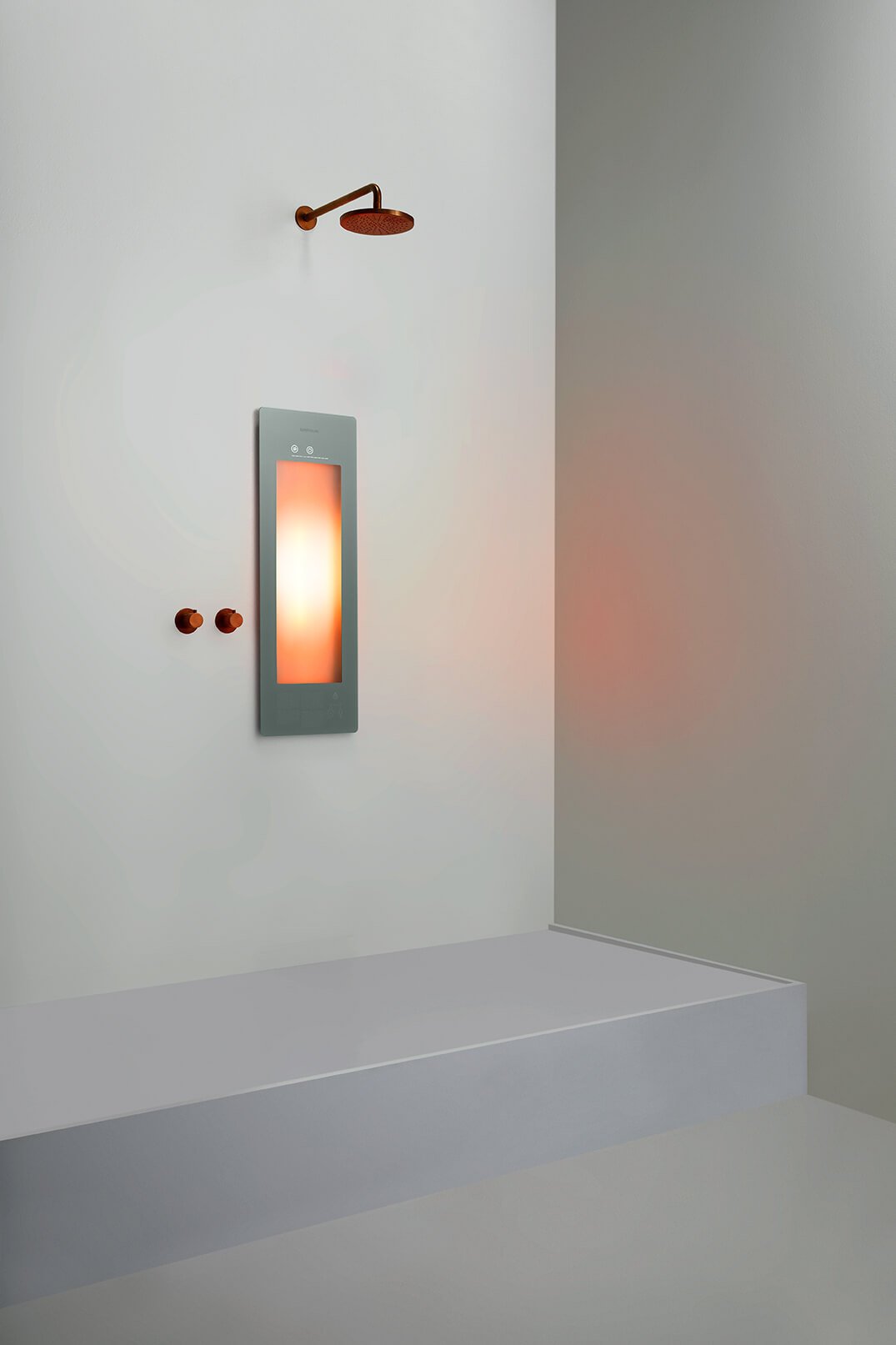 Sunshower One S Organic Grey inbouw/opbouw (infrarood)