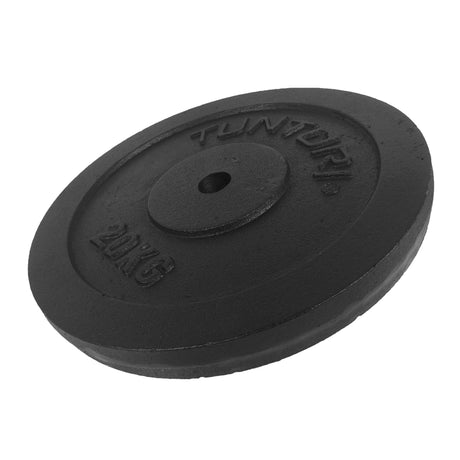 Tunturi gietijzeren halterschijf 30 mm - 20 kg (1 stuk)