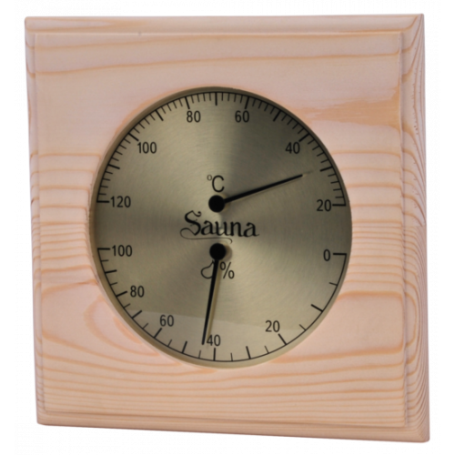 Basic sauna thermo-hygrometer - Pine