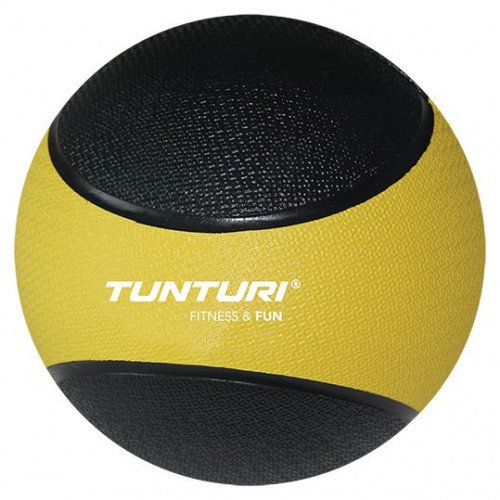 Tunturi Medicine Ball 1 kg Geel/Zwart
