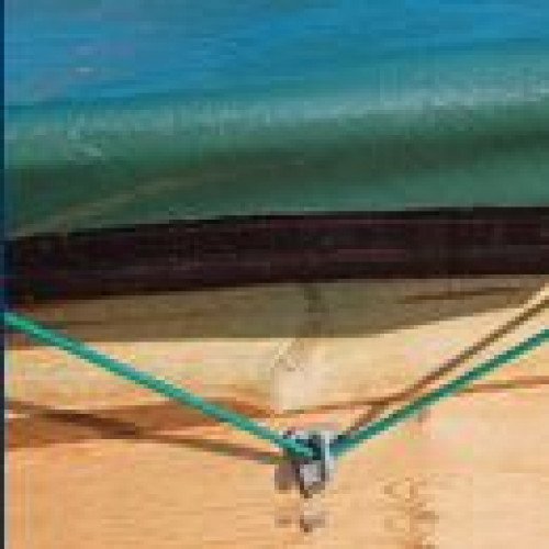 Cerland houten zwembad winterzeil Weva Rectangle 10x5 - groen