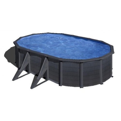 Gré Kea stalen zwembad set - 500 x 300 x 120 cm