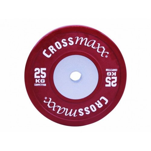 Lifemaxx LMX85C competition bumper plate 50 mm 25 kg (rood)