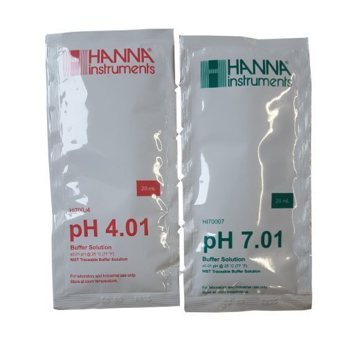 pH4 en pH7 kalibratievloeistof (2 x 6 zakjes)