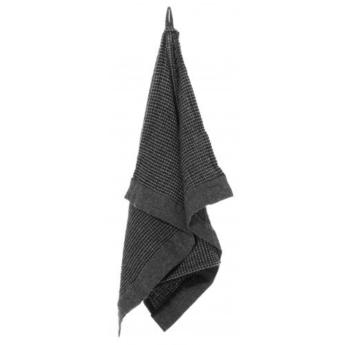 Rento Kenno sauna handdoek 50 x 70 cm - zwart/grijs