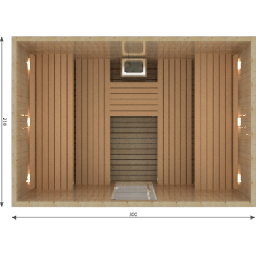 VSB Finse Sauna, Royal 300 x 210